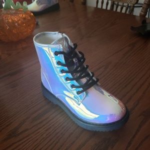 Holographic boots little girls size 13, BRAND NEW